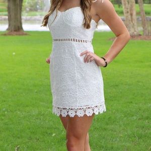 White lace dress